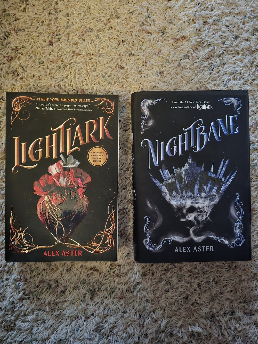 Alex Aster Lightlark & Nightbane Hardcover Set - Black, Gold, Red, Blue Covers